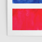 Rothko Abstract Mid Century Modern Minimalist Colorful Simple Nautical Red Blue Poster Gallery Image 3