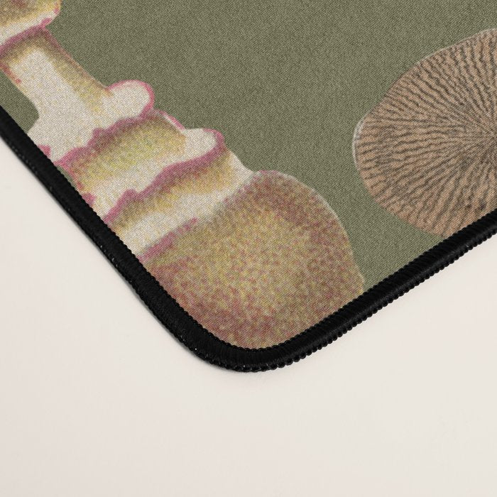 Forest Mushroom Goblincore Aesthetic Pattern - Lichen Green  Desk Mat Gallery Image 4