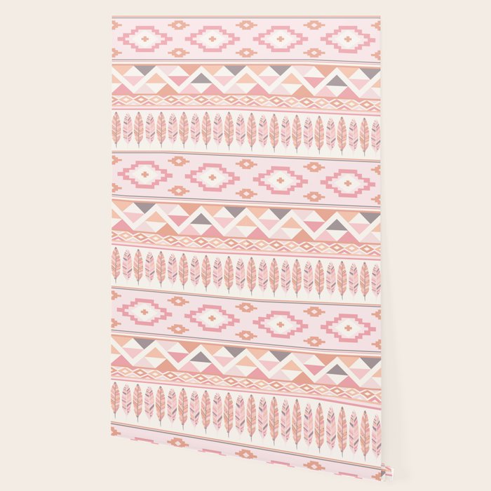 Pink Boho Tribal Aztec Wallpaper Gallery Image 2