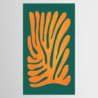 Pine Green & Tangerine: Matisse Paper Cutouts 01 Tablecloth Gallery Image 2