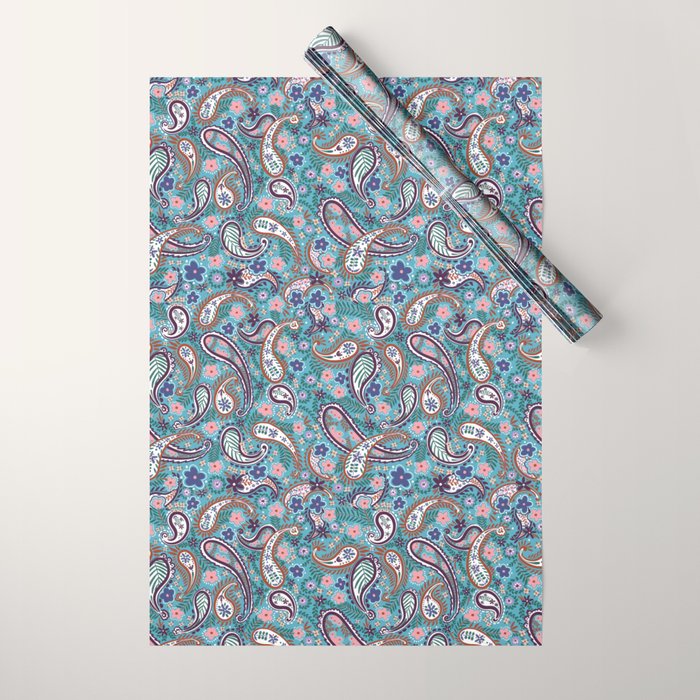 Whimsical Paisley Dance Wrapping Paper Gallery Image 1