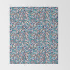 Whimsical Paisley Dance Throw Blanket Gallery Image 2
