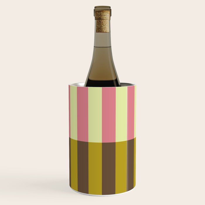 Retro Candy Stripe Pattern Wine Chiller Gallery Image 1