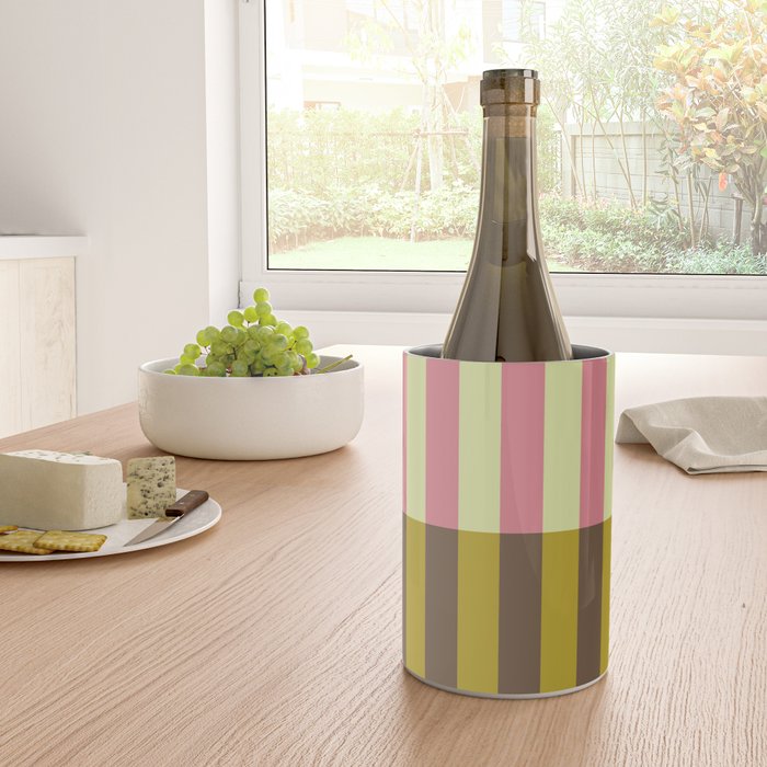 Retro Candy Stripe Pattern Wine Chiller Gallery Image 4