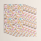 Mexican Sweet Bakery Frenzy // white background // pastel colors pan dulce Wrapping Paper Gallery Image 3