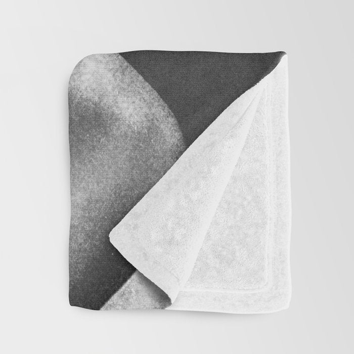 These Boots - Noir II F / Black & White Throw Blanket Gallery Image 3