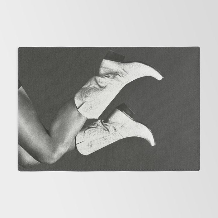 These Boots - Noir II F / Black & White Rug Gallery Image 2