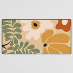 columbian old retro floral art print  Desk Mat Gallery Image 3