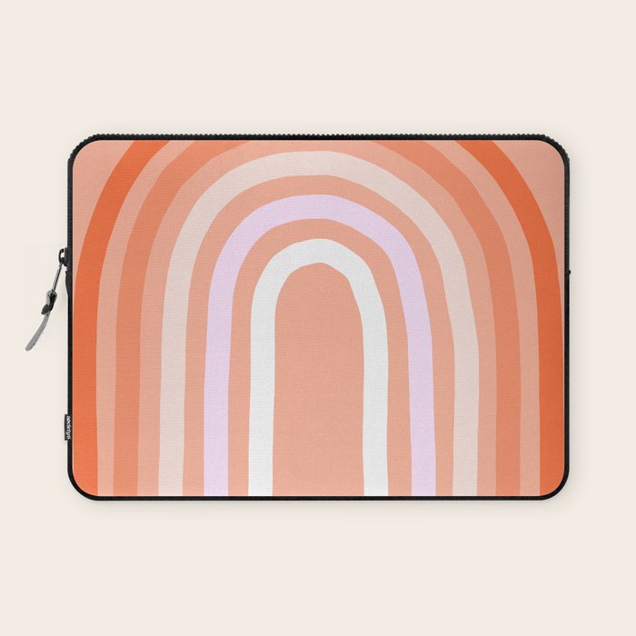 Rise above the Rainbow - Peachy pastels Laptop Sleeve Gallery Image 1