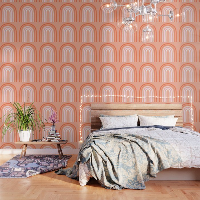 Rise above the Rainbow - Peachy pastels Wallpaper Gallery Image 3