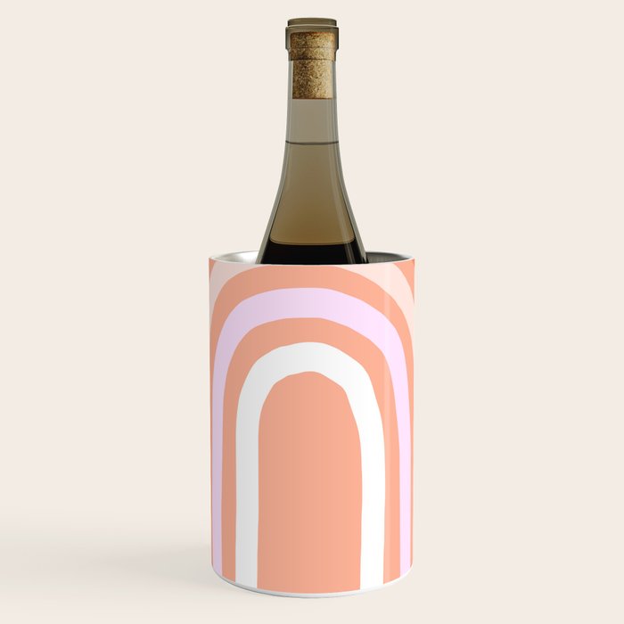Rise above the Rainbow - Peachy pastels Wine Chiller Gallery Image 1