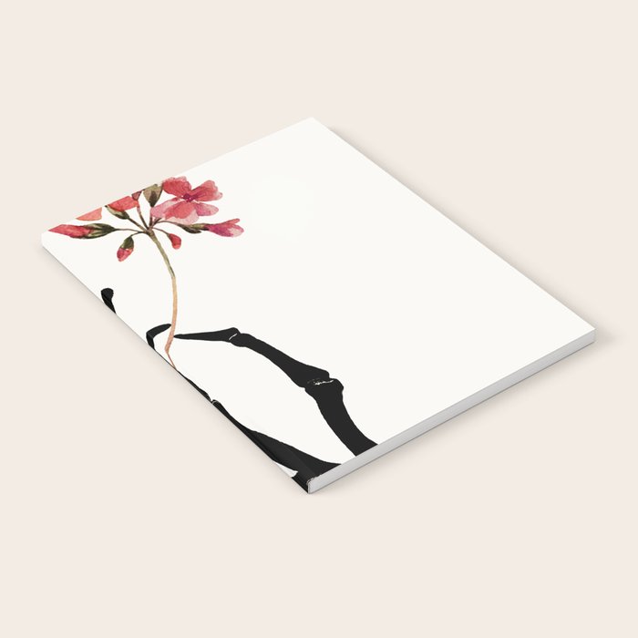 Skeleton Hand with Flower Notebook Gallery Image 1