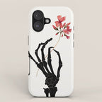 Skeleton Hand with Flower iPhone Case Gallery Image 1