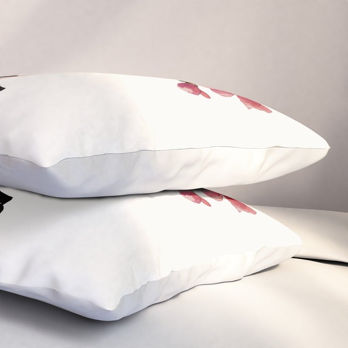 Skeleton Hand with Flower Pillow Sham Gallery Image 3