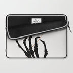 Skeleton Hand with Flower Laptop Sleeve Gallery Image 2
