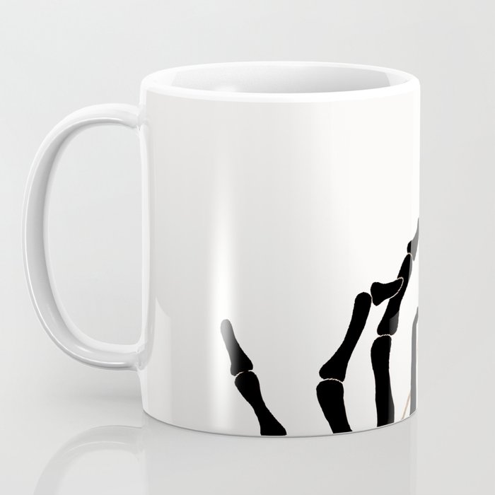 Skeleton Hand with Flower Coffee Mug Gallery Image 3