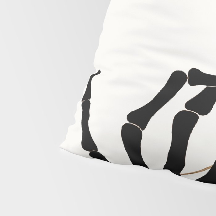 Skeleton Hand with Flower Pillow Sham Gallery Image 4