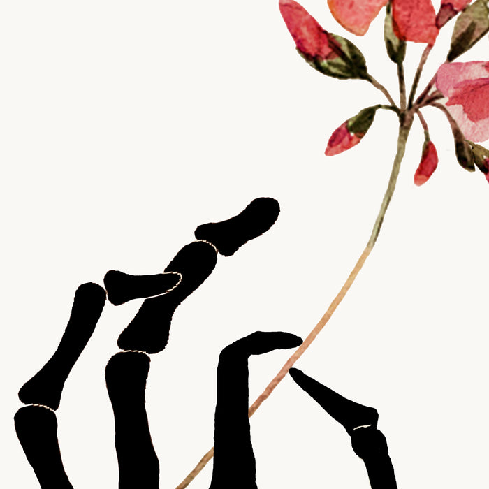 Skeleton Hand with Flower Coffee Mug Gallery Image 2