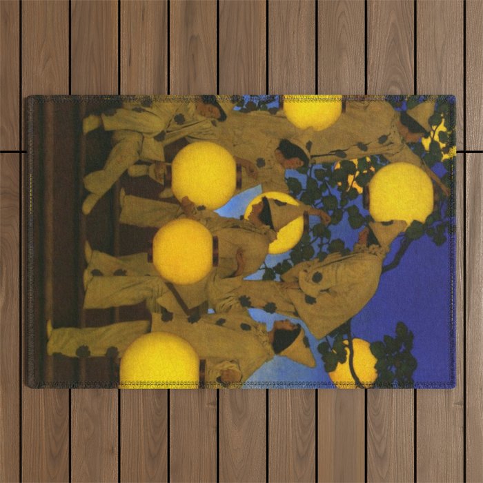 Maxfield Parrish - The Lantern Bearers , 1908 Outdoor Rug Gallery Image 1