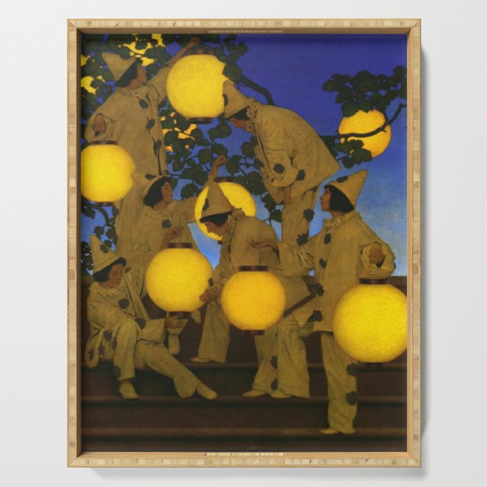 Maxfield Parrish - The Lantern Bearers , 1908 Serving Tray Gallery Image 1