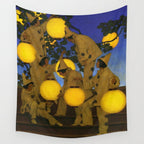Maxfield Parrish - The Lantern Bearers , 1908 Wall Tapestry Gallery Image 4