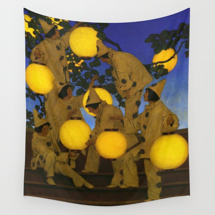Maxfield Parrish - The Lantern Bearers , 1908 Wall Tapestry Gallery Image 4