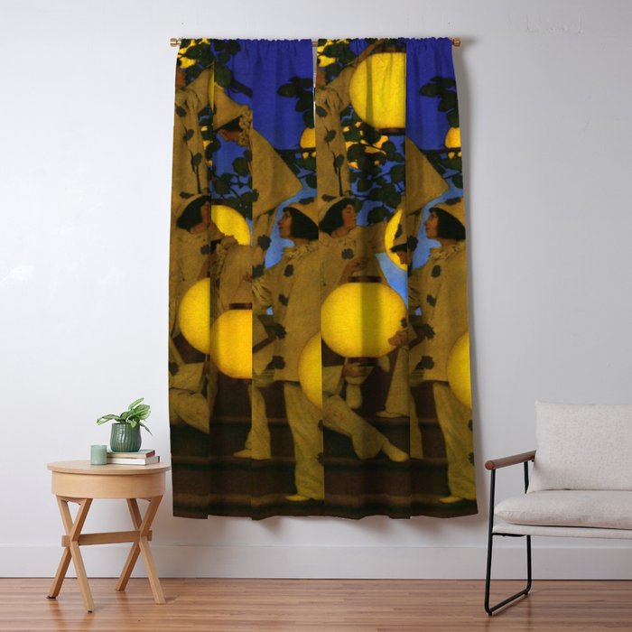 Maxfield Parrish - The Lantern Bearers , 1908 Window Curtain Gallery Image 5