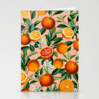 Oranges Pink Vintage Botanical Stationery Card Gallery Image 2