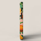 Oranges Pink Vintage Botanical iPhone Case Gallery Image 2