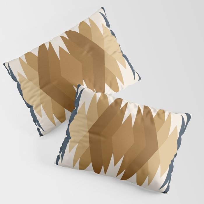 Bold Geometric Triangles V Pillow Sham Gallery Image 1