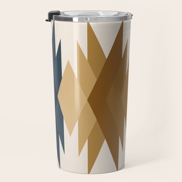 Bold Geometric Triangles V Travel Mug Gallery Image 3
