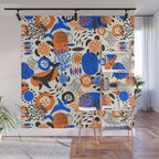 Ocean Love Whale Underwater Abstract Pattern #oceanlove #oceanpattern #oceanlife #savetheocean Wall Mural Gallery Image 1