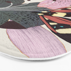 Lilies and butterflies insects Bath Mat Gallery Image 3