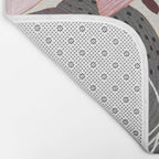 Lilies and butterflies insects Bath Mat Gallery Image 2