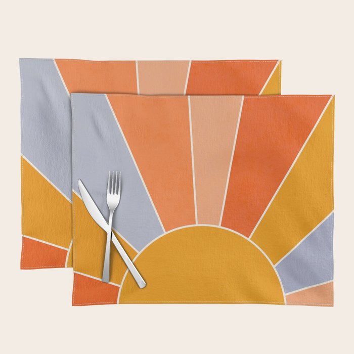 Sunburst - dusk Placemat Gallery Image 1