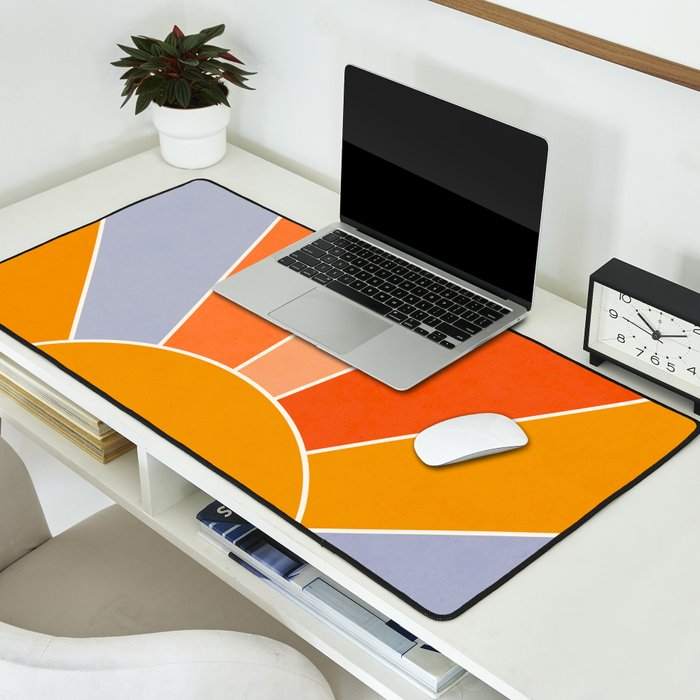 Sunburst - dusk Desk Mat Gallery Image 2