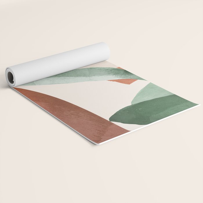 Modern Abstract Art Plant 3 Yoga Mat Gallery Image 2