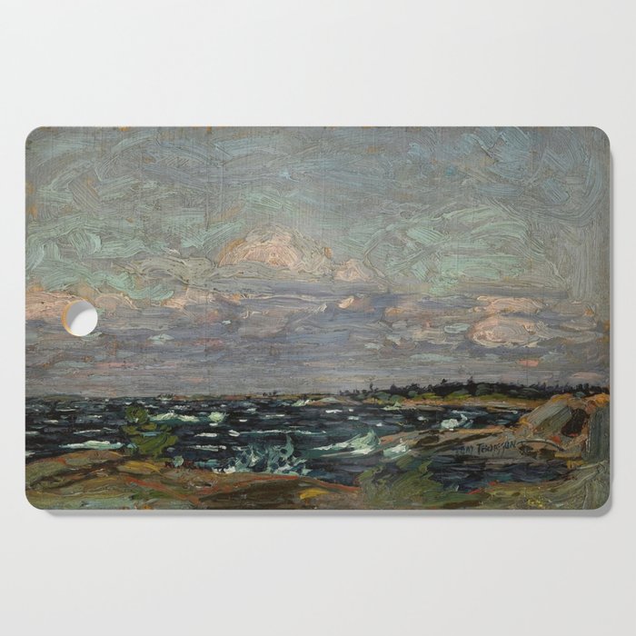 Tom Thomson Windy Day- Rough Weather in the Islands 1914. Canadian Landscape Artist Cutting Board Gallery Image 1