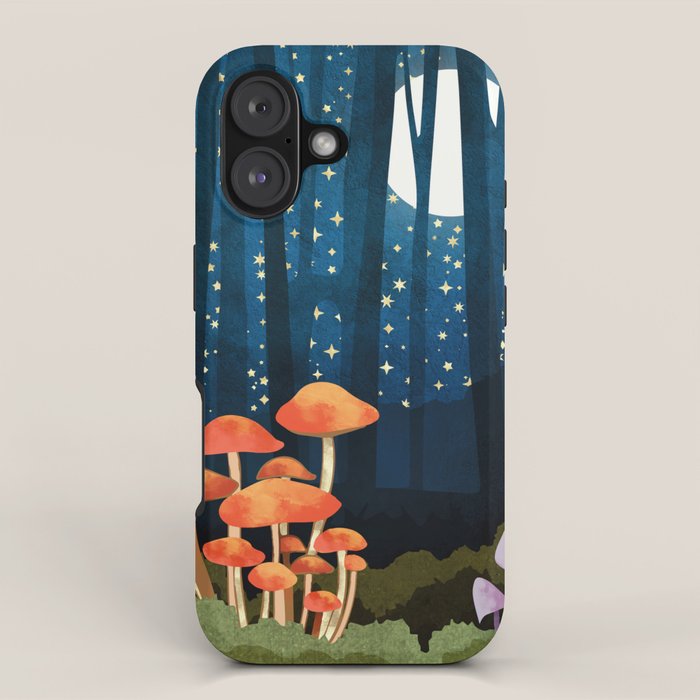 Midnight Mushrooms iPhone Case Gallery Image 1
