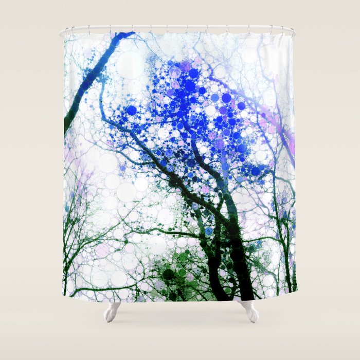 Tree Abstract 1 Shower Curtain Gallery Image 1
