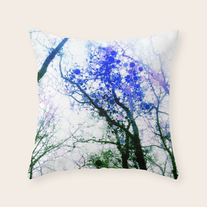 Tree Abstract 1 Throw Pillow Gallery Image 6
