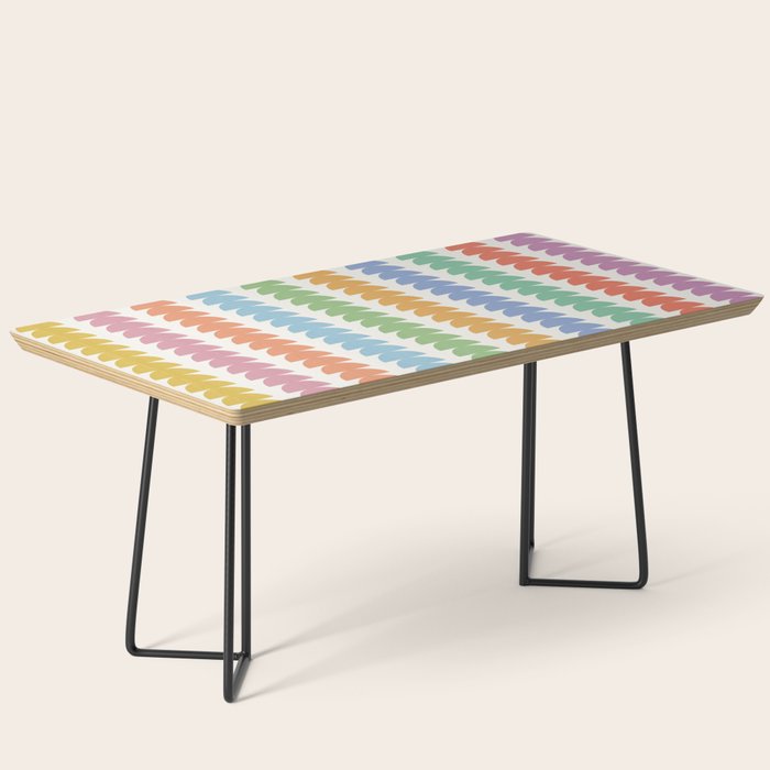 Maude Pattern - Retro Rainbow Coffee Table Gallery Image 1