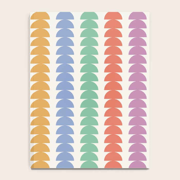 Maude Pattern - Retro Rainbow Notebook Gallery Image 4