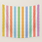 Maude Pattern - Retro Rainbow Wall Tapestry Gallery Image 4
