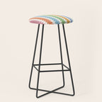 Maude Pattern - Retro Rainbow Stool Gallery Image 1