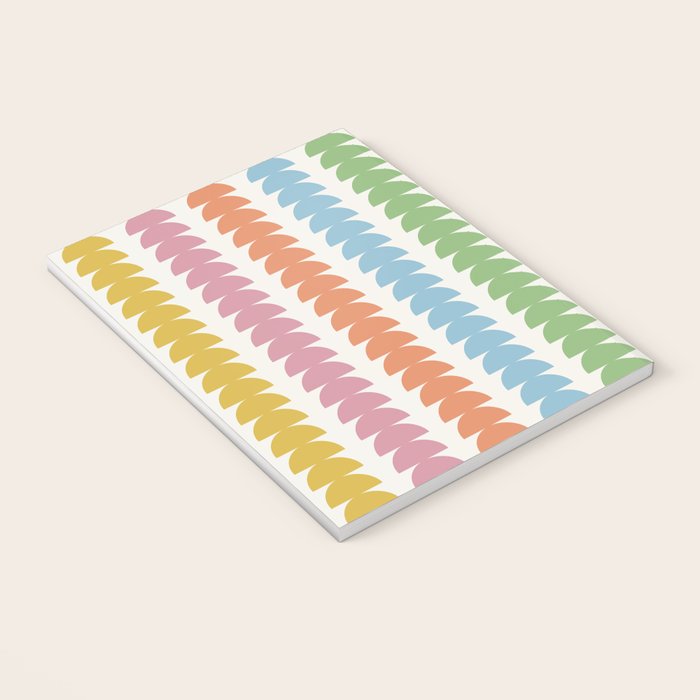 Maude Pattern - Retro Rainbow Notebook Gallery Image 3