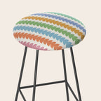 Maude Pattern - Retro Rainbow Stool Gallery Image 2
