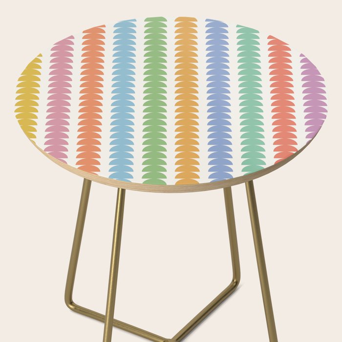 Maude Pattern - Retro Rainbow Side Table Gallery Image 2