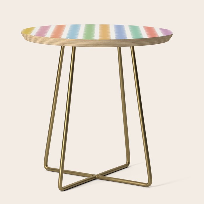 Maude Pattern - Retro Rainbow Side Table Gallery Image 1