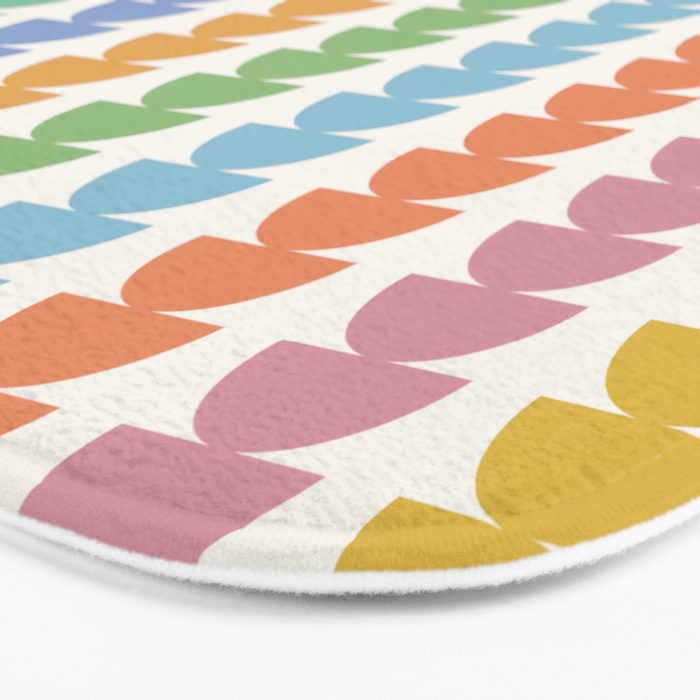 Maude Pattern - Retro Rainbow Bath Mat Gallery Image 3